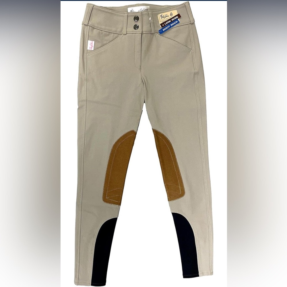 Tailored Sportsman Girls Sock Bottom Breeches - Size 14 - NWT Trophy Hunter